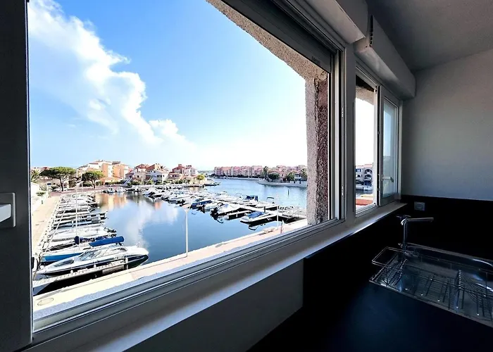 Magnifique, Grand Et Moderne T3, Piscine, Wifi, Clim, Vue Et Emplacement Superbes, Coudalere * Le Barcarès